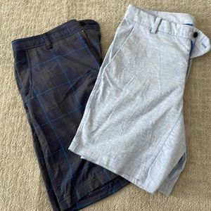 Lululemon Size 34 Men’s Shorts Gently Used  - Blue (2 pairs)